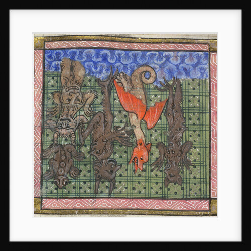 Apocalypse, Detail: Demons falling from heaven, ca 1370-1375 by Anonymous