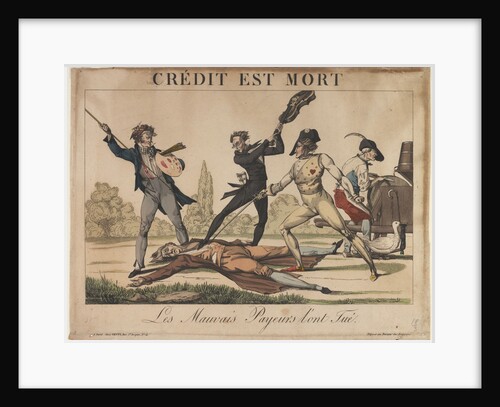 Crédit est Mort (Credit is dead), Early 19th cen by Anonymous