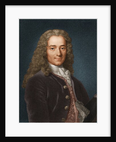 Portrait of the writer, essayist and philosopher Francois Marie Arouet de Voltaire, 1730s by Anonymous