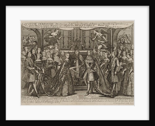 Marriage of Louis, Dauphin of France to Marie Thérèse Raphaëlle, Infanta of Spain in 1745 at Versailles, 1745 by Anonymous