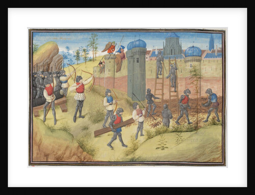 The Siege of Jerusalem, 1099. Miniature from the Historia by William of Tyre, 1460s by Anonymous