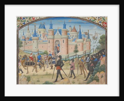 The Siege of Tyre, 1124. Miniature from the Historia by William of Tyre, 1460s by Anonymous