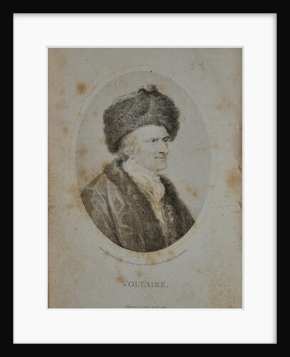 Portrait of the writer, essayist and philosopher Francois Marie Arouet de Voltaire, 1798 by Anonymous