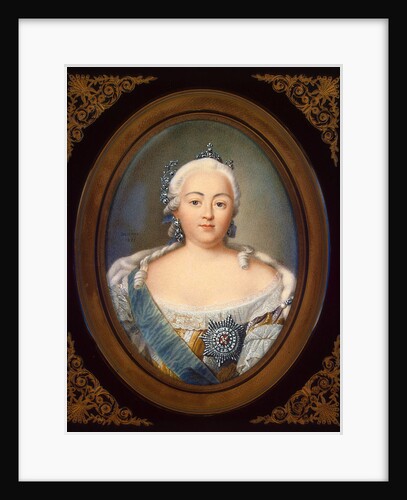 Portrait of Empress Elisabeth Petrovna by Jean-Henri Benner