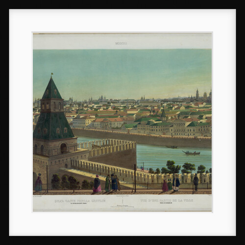 View of Zamoskvorechye from the Kremlin Wall (from a panoramic view of Moscow in 10 parts), ca 1848 by Philippe Benoist