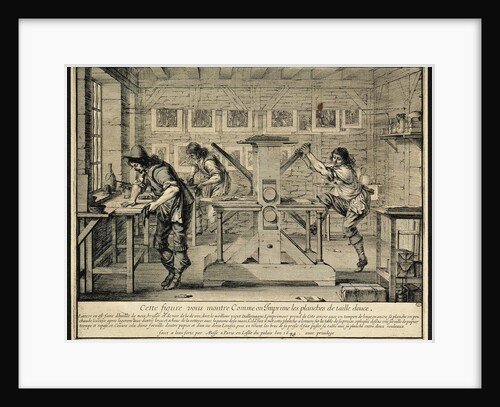 Workshop of an Engraver, 1642 by Abraham Bosse