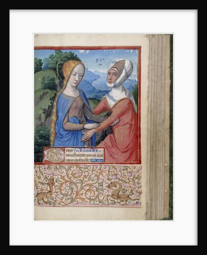 The Visitation (Book of Hours), 1485-1499 by Jean Bourdichon