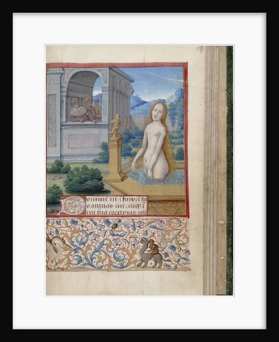 Bathsheba bathing (Book of Hours), 1485-1499 by Jean Bourdichon