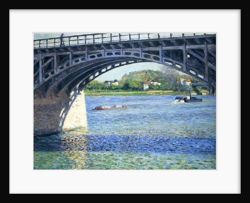 Le Pont dArgenteuil et la Seine, ca. 1883 by Gustave Caillebotte