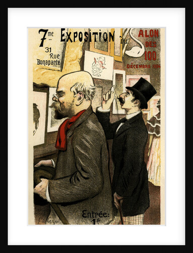 7me Exposition du Salon des 100 Decembre 1894 (Poster), 1894 by Frederic-Auguste Cazals