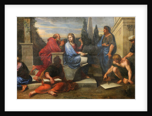 Aspasia surrounded by Greek philosophers by Michel Corneille the Younger
