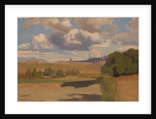 The Roman Campagna, with the Claudian Aqueduct, c. 1826 by Jean-Baptiste Camille Corot