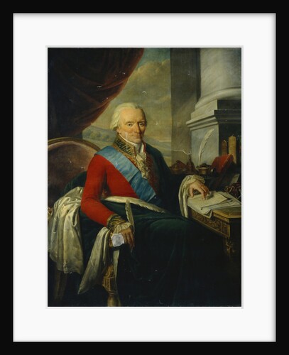 Portrait of Prince Mikhail Mikhailovich Shcherbatov, Late 18th cent by Nicolas de Courteille