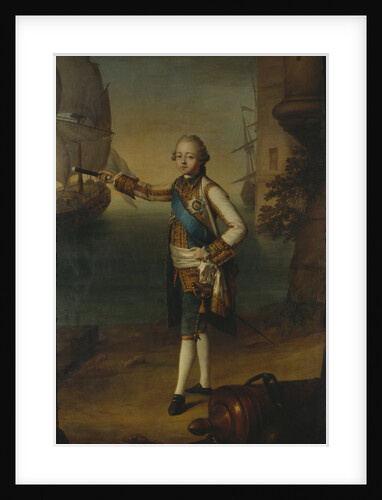 Portrait of Grand Duke Pavel Petrovich in Admiral Uniform, 1769 by Nicolas Benjamin Delapierre