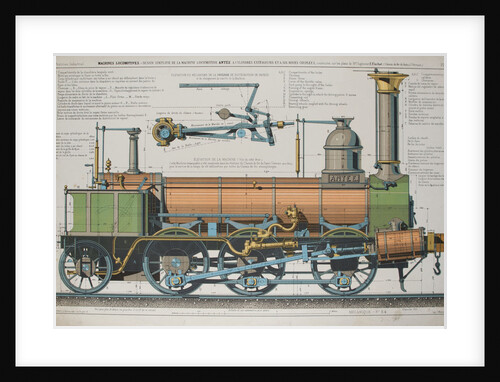 Steam locomotive by Fortuné Delarue