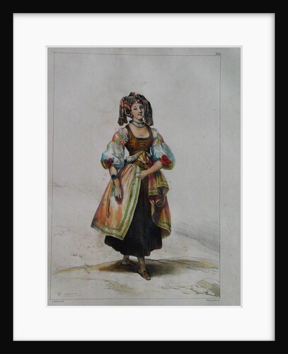 Woman in Russian dress, c. 1843 by Achille Devéria
