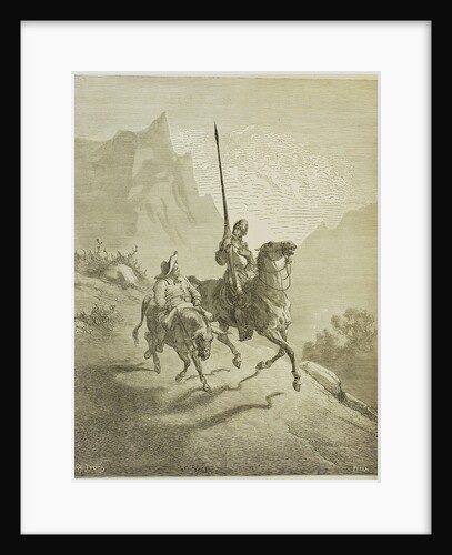 Illustration to the book Don Quixote de la Mancha by M. de Cervantes, 1863 by Gustave Doré
