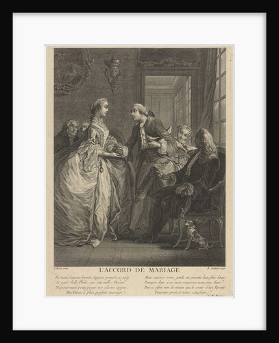 Marriage contract, 18th century by Charles Eisen