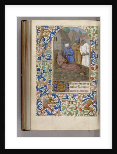 Job on the dunghill (Book of Hours), 1450-1499 by Jean Fouquet