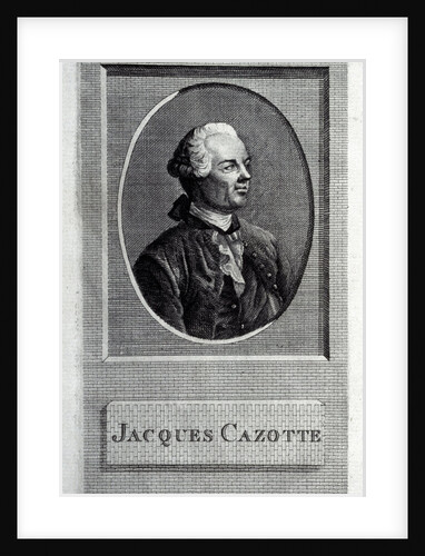 Portrait of the author Jacques Cazotte by French master