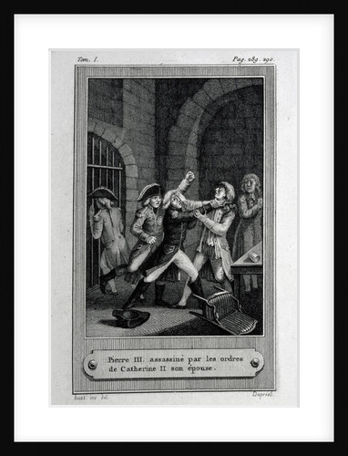 The Assassination of Emperor of Russia Peter III Fyodorovich on 17 July 1762 by French master