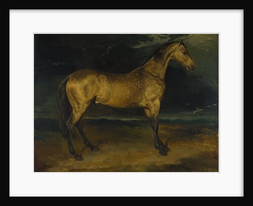 A Horse frightened by Lightning, ca 1814 by Théodore Géricault