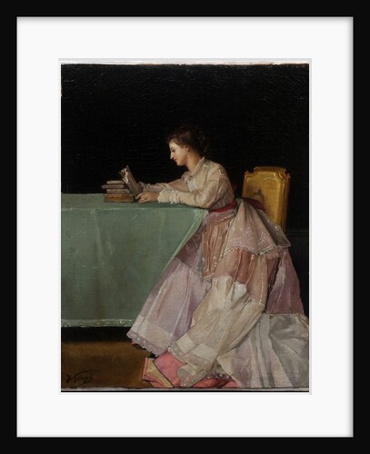 Seated Woman by Jules Adolphe Goupil