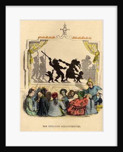 The Berlin Shadowplay, 1840s by Jean-Jacques Grandville