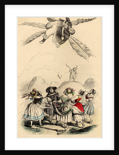 The new Icarus, 1840s by Jean-Jacques Grandville