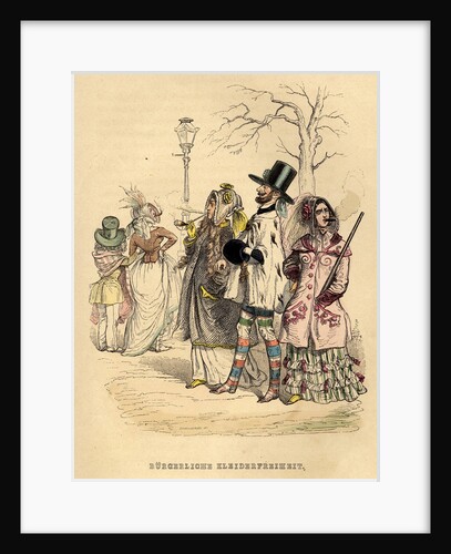 Womens Freedom of Dress, 1840s by Jean-Jacques Grandville