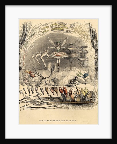 The revelations of Ballet, 1840s by Jean-Jacques Grandville