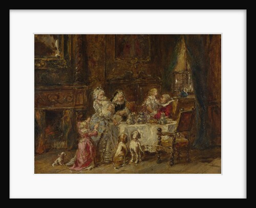 Grandfathers Birthday, 1866 by Louis Gabriel Eugène Isabey