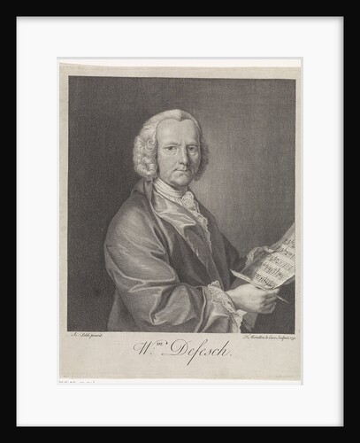 Portrait of the Composer Willem de Fesch, 1751 by François Morellon de La Cave