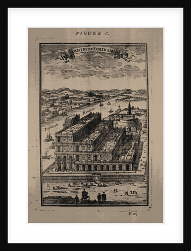 Hanging Gardens of Semiramis, 1683 by Alain Manesson Mallet