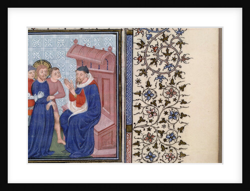 Christ before Pilate (Book of Hours), 1400s by Master of Troyes