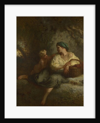 The Whisper, c. 1846 by Jean-François Millet