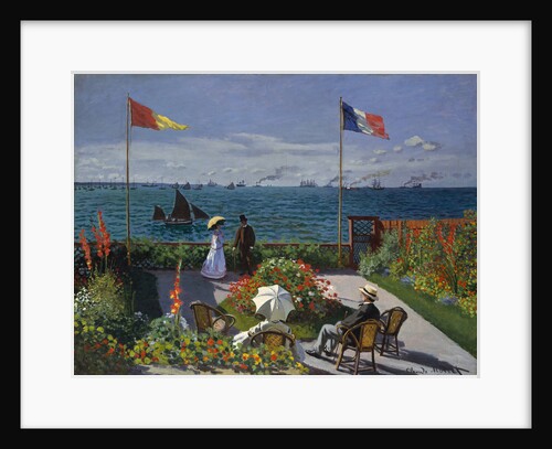 Terrasse à Sainte-Adresse, 1866-1867 by Claude Monet