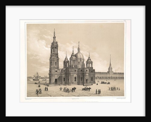 View of the Saint Isaacs Cathedral at the Time of Catherine II by Auguste de Montferrand