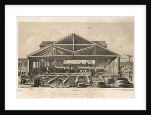 Stone Masons Workshop by Auguste de Montferrand