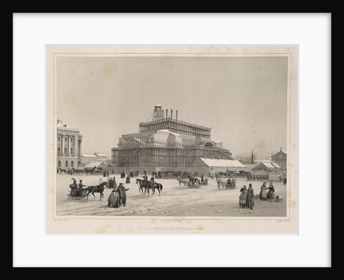 Construction work ca 1838 by Auguste de Montferrand