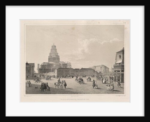 Construction work in 1838 by Auguste de Montferrand