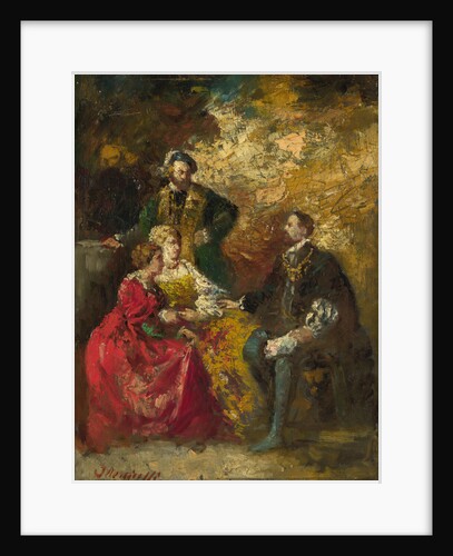 Conversation Piece, c. 1880 by Adolphe-Thomas-Joseph Monticelli