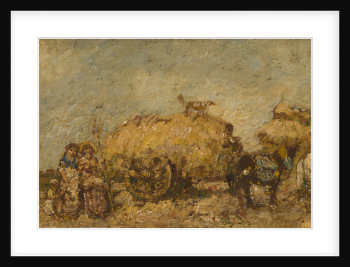 The Hayfield, c. 1870 by Adolphe-Thomas-Joseph Monticelli
