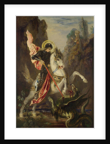 Saint George and the Dragon, 1889-1890 by Gustave Moreau