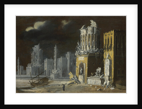 Fantastic Ruins with Saint Augustine and the Child, 1623 by François de Nomé