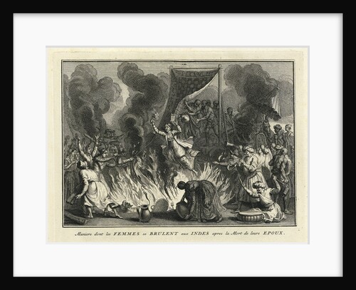 Widow Burning in India, 1728 by Bernard Picart