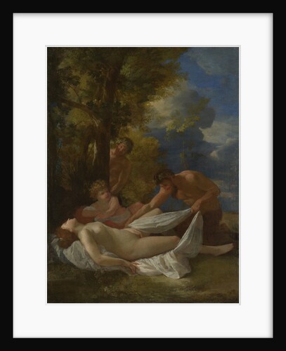 Nymph with Satyrs, ca 1627 by Nicolas Poussin