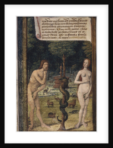 Adam and Eve (from Lettres bâtardes), ca 1490-1510 by Jean Poyet