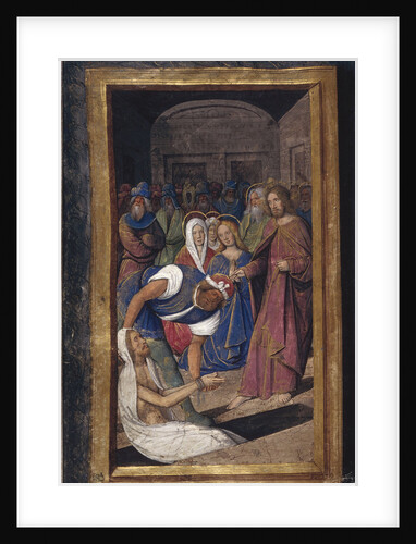 The Resurrection of Lazarus (from Lettres bâtardes), ca 1490-1510 by Jean Poyet