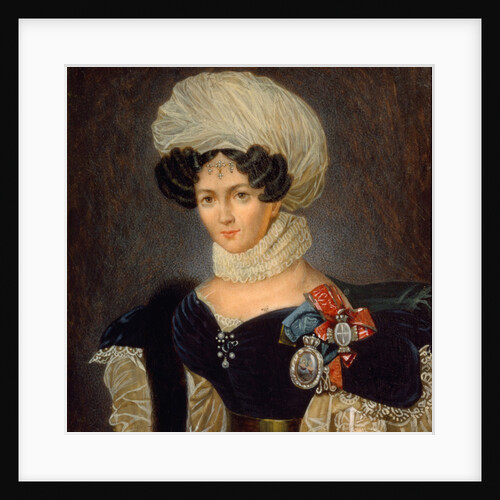 Portrait of Princess Tatyana Vasilyevna Golitsyna, 1830s by François Nicolas Riss